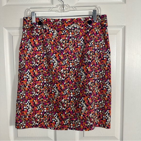 Laundry by Shelli Segal pencil skirt, sz. 8, multi color floral, cotton blend - Picture 1 of 9